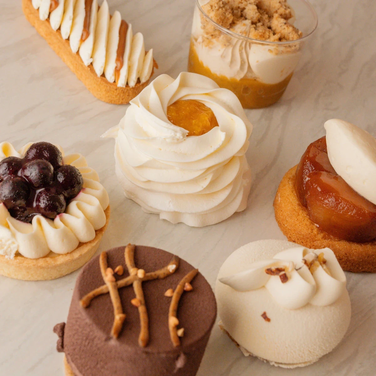 plusieurs entremets
