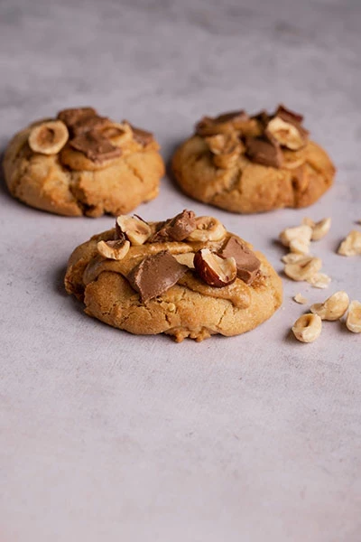 3 cookies aux noisettes